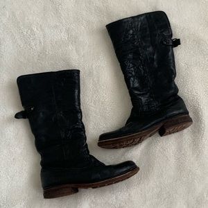 Frye Shearling Leather Boots